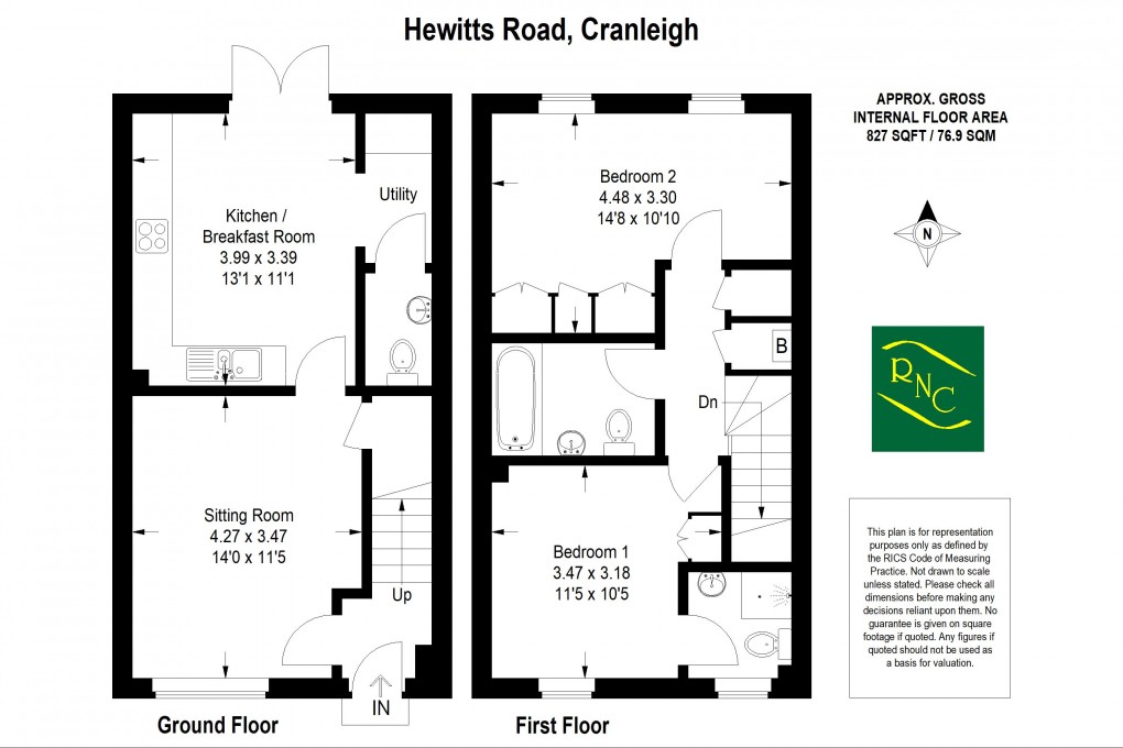 Floorplan for Hewitts Road, Cranleigh