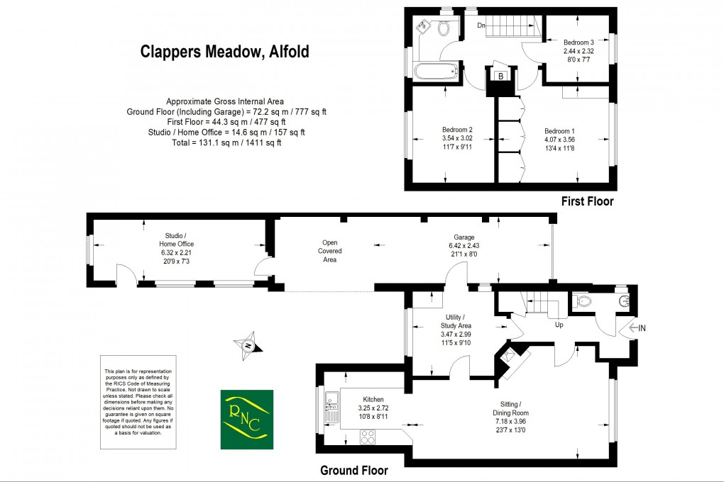 Floorplan for Clappers Meadow, Cranleigh