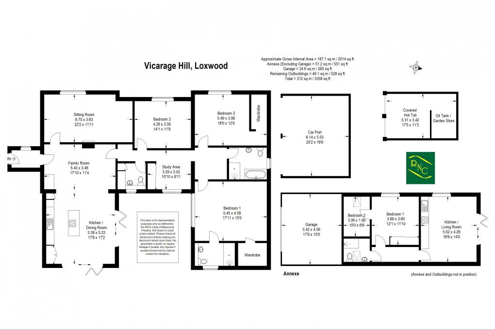 Floorplan for Vicarage Hill, Loxwood