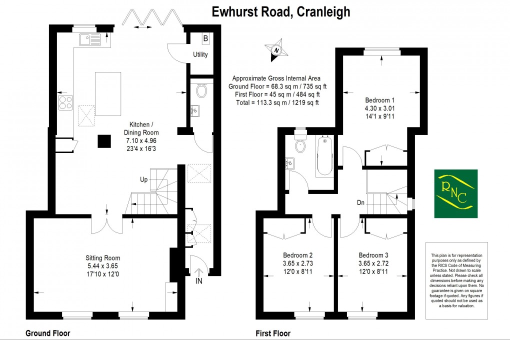 Floorplan for Ewhurst Road, Cranleigh