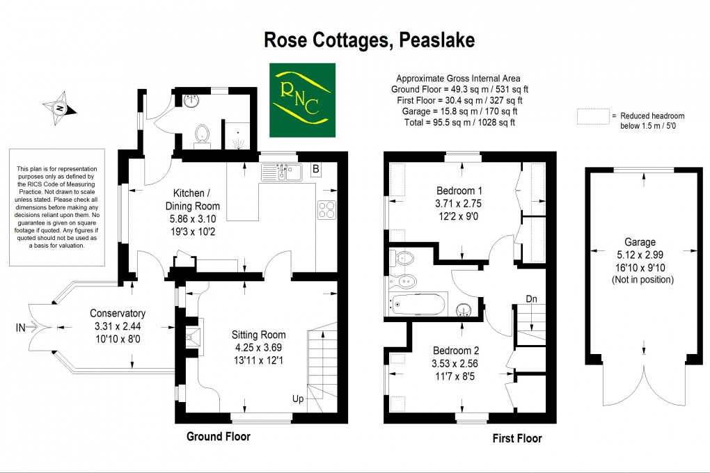 Floorplan for Peaslake