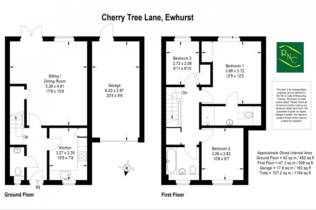 Floorplan for Cherry Tree Lane, Ewhurst