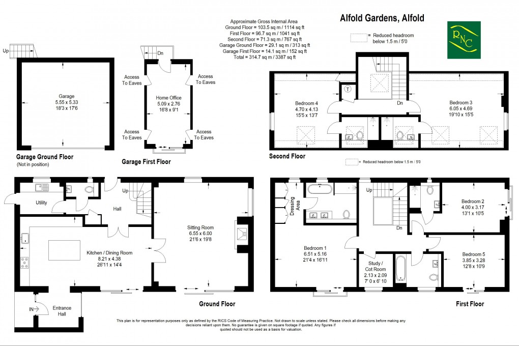 Floorplan for Alfold Gardens, Cranleigh