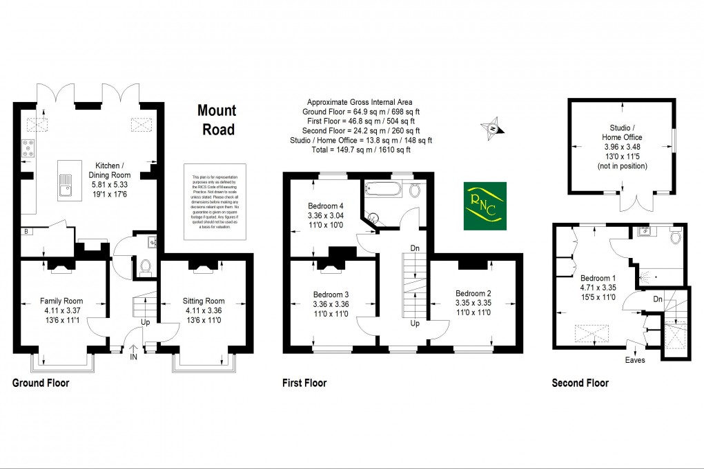 Floorplan for Mount Road, Cranleigh