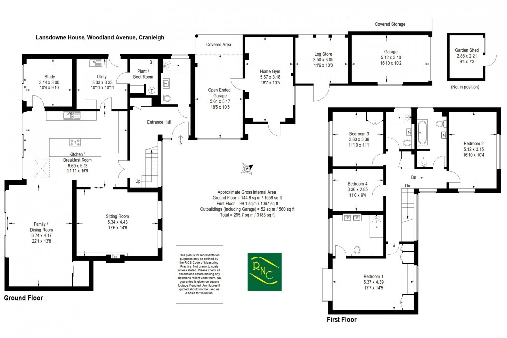 Floorplan for Woodland Avenue, Cranleigh