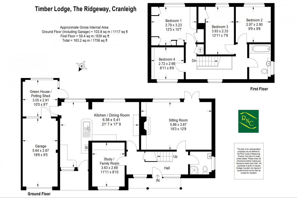 Floorplan for The Ridgeway, Cranleigh