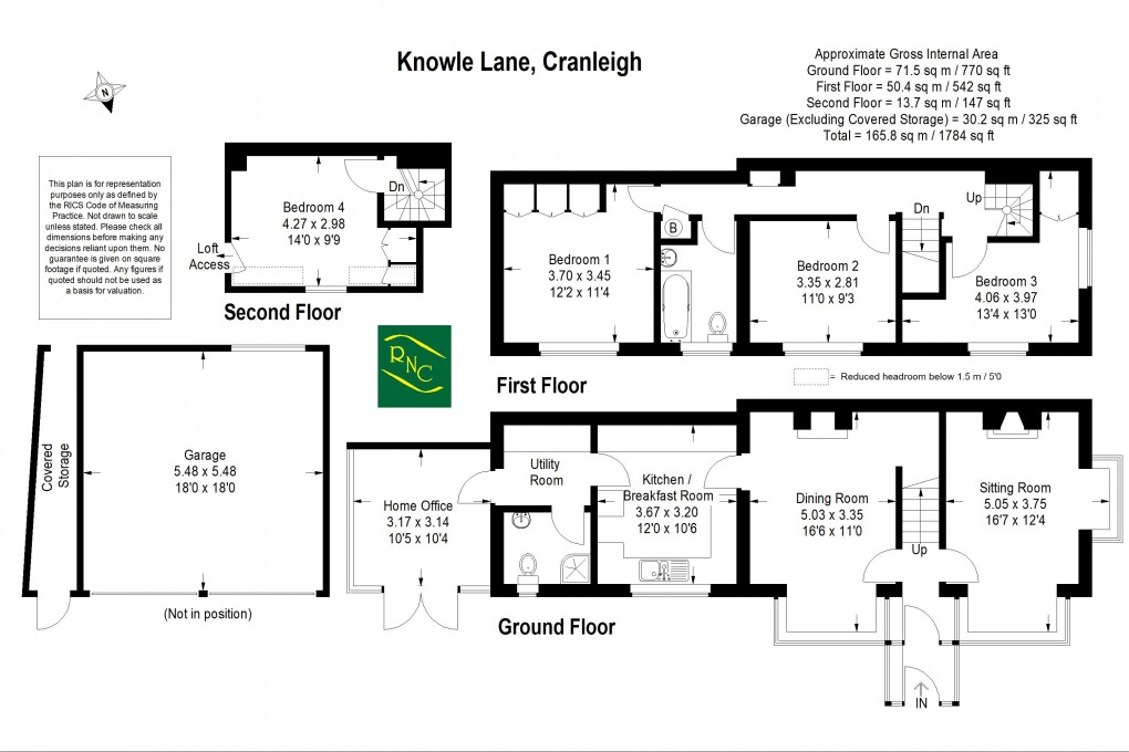 Floorplan for Knowle Lane, Cranleigh