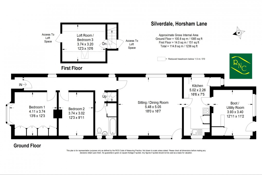 Floorplan for Horsham Lane, Ewhurst
