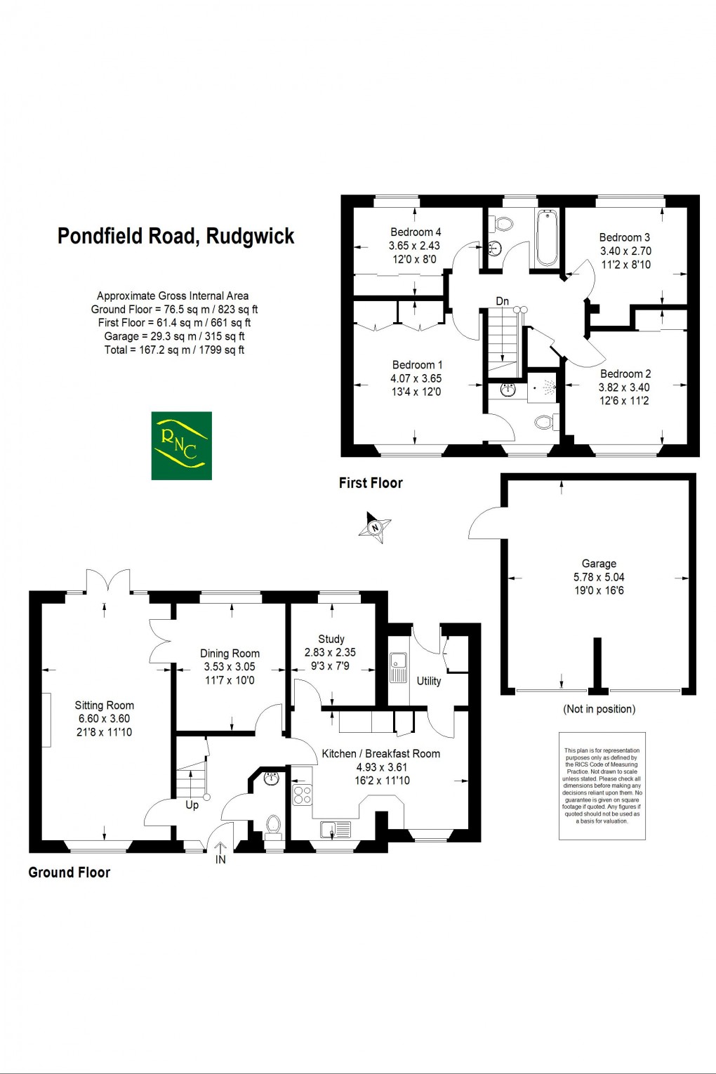 Floorplan for Pondfield Road, Rudgwick