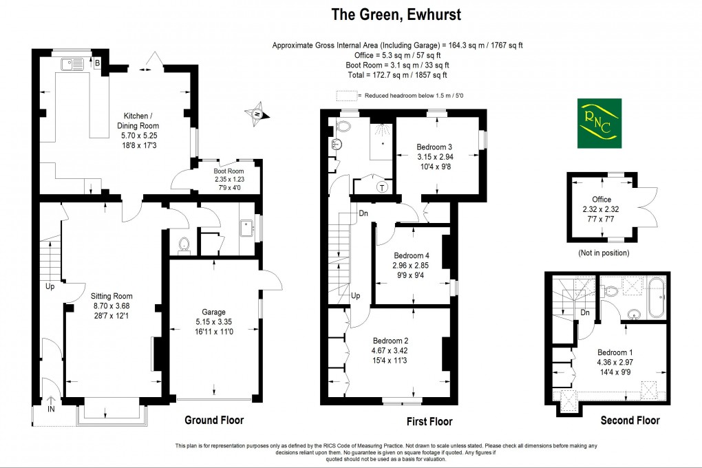 Floorplan for The Green, Ewhurst