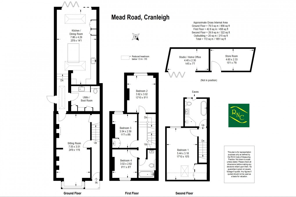 Floorplan for Mead Road, Cranleigh