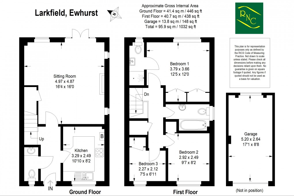 Floorplan for Larkfield, Ewhurst