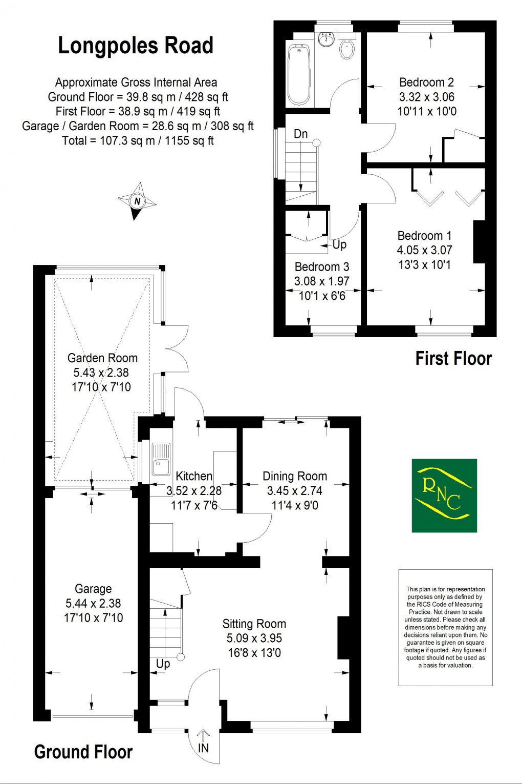 Floorplan for Longpoles Road, Cranleigh