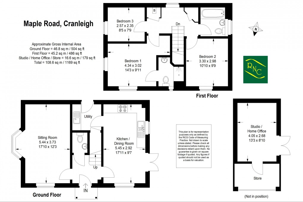 Floorplan for Maple Road, Cranleigh