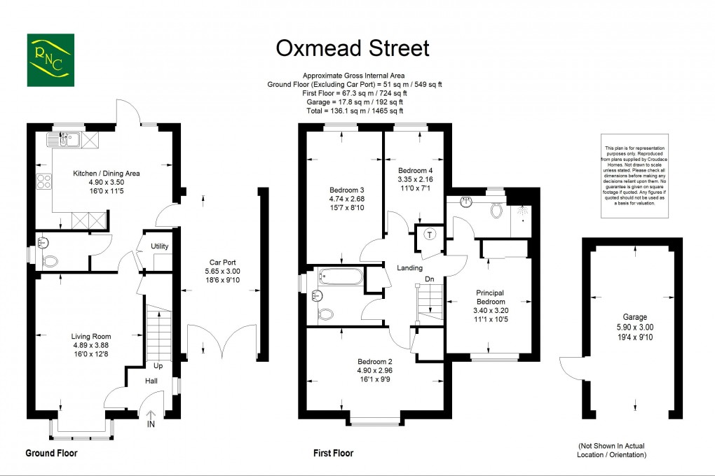 Floorplan for Oxmead Street, Ewhurst