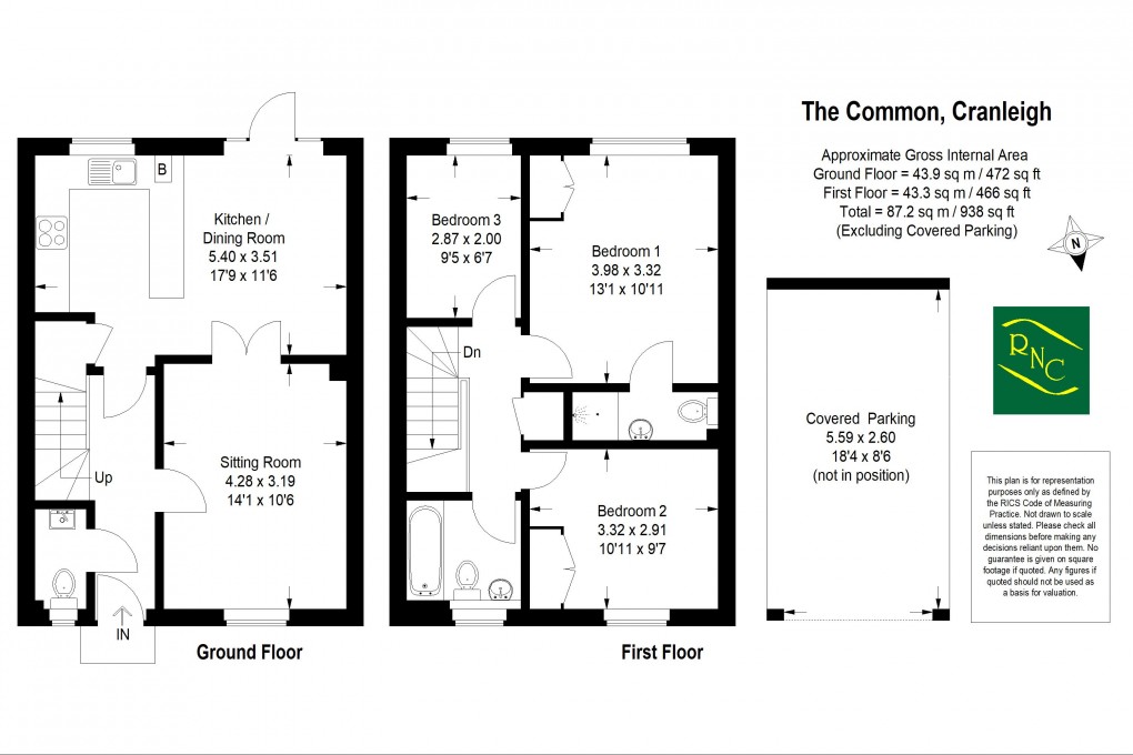 Floorplan for The Common, Cranleigh