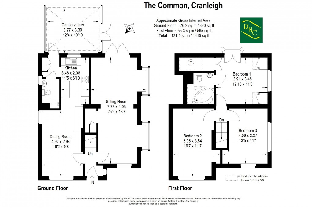 Floorplan for The Common, Cranleigh