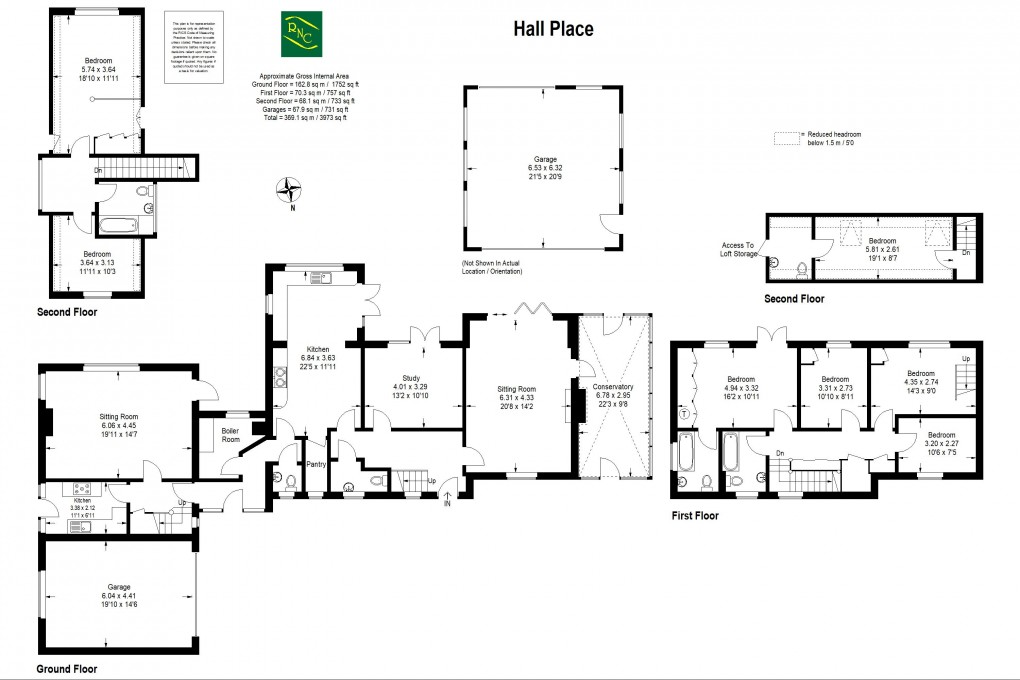 Floorplan for Hall Place, Cranleigh