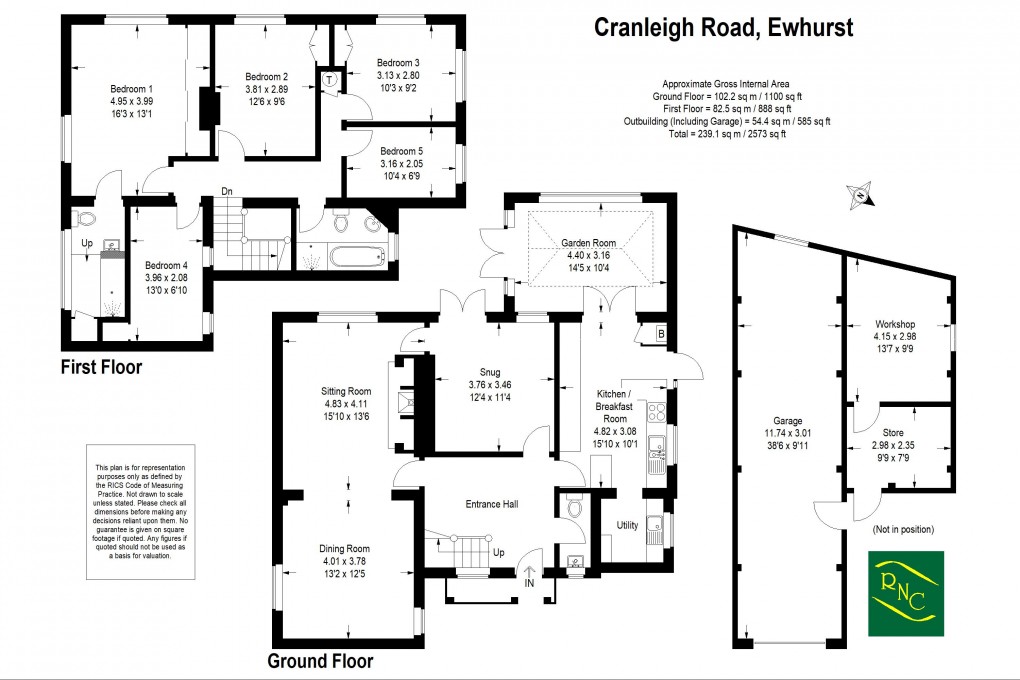 Floorplan for Cranleigh Road, Ewhurst