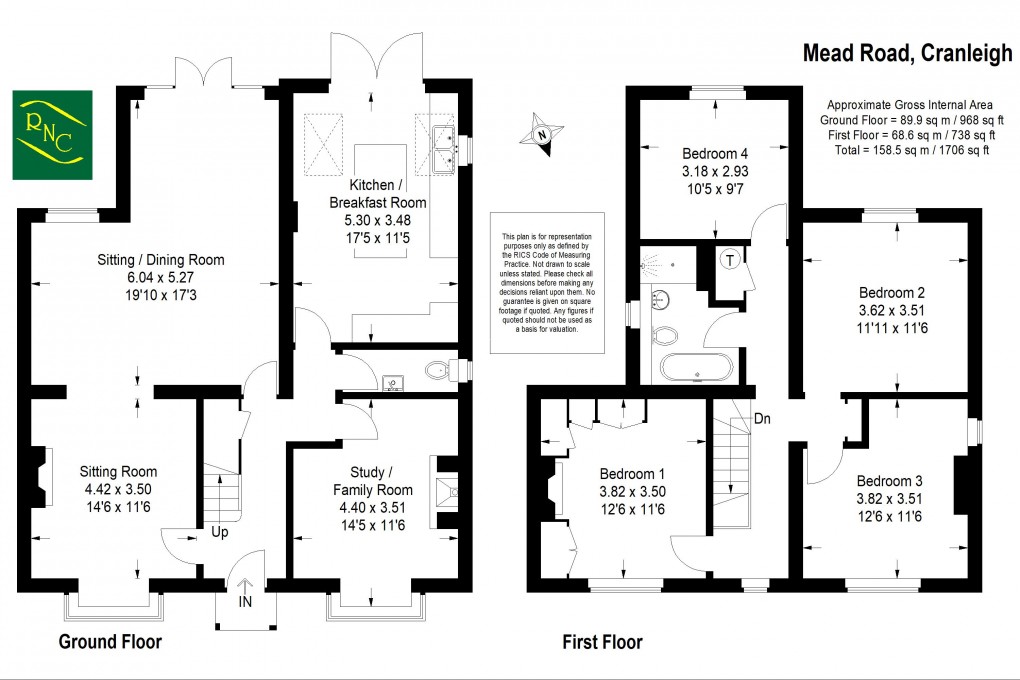 Floorplan for Mead Road, Cranleigh