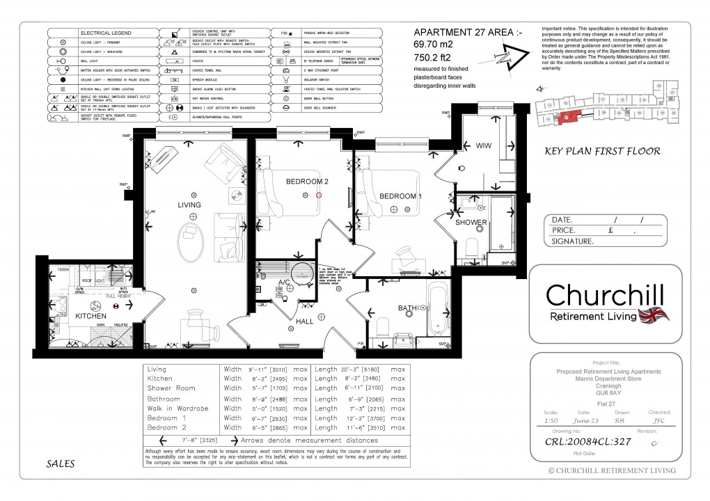 Floorplan for Manns Lodge, Central Cranleigh