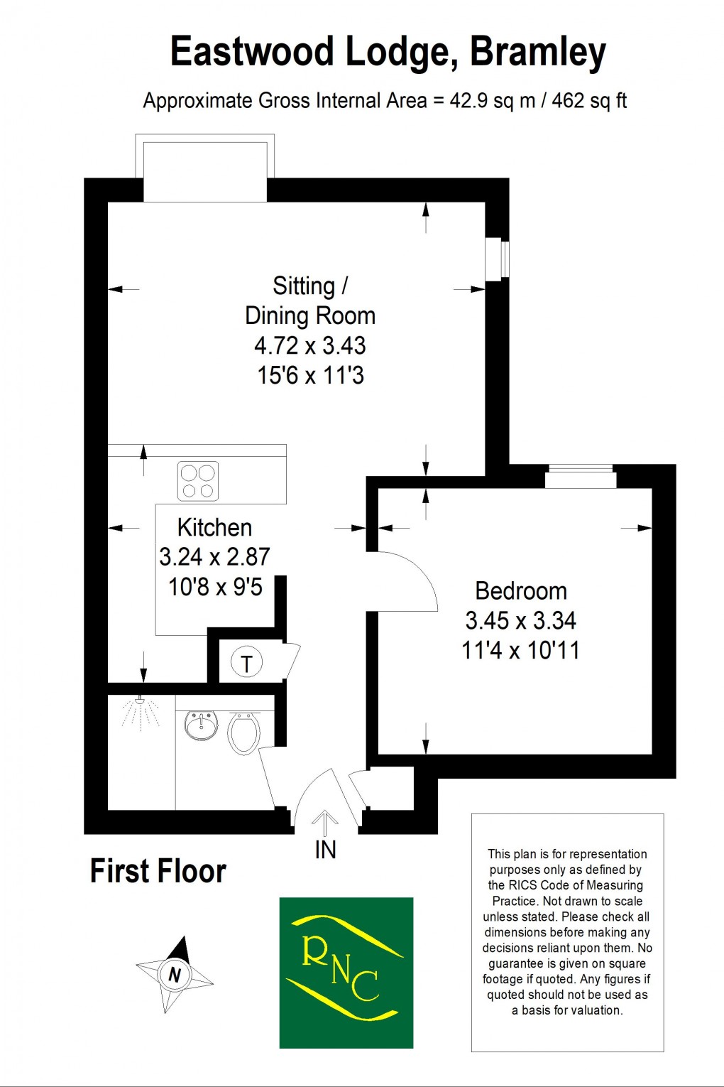 Floorplan for Eastwood Road, Bramley