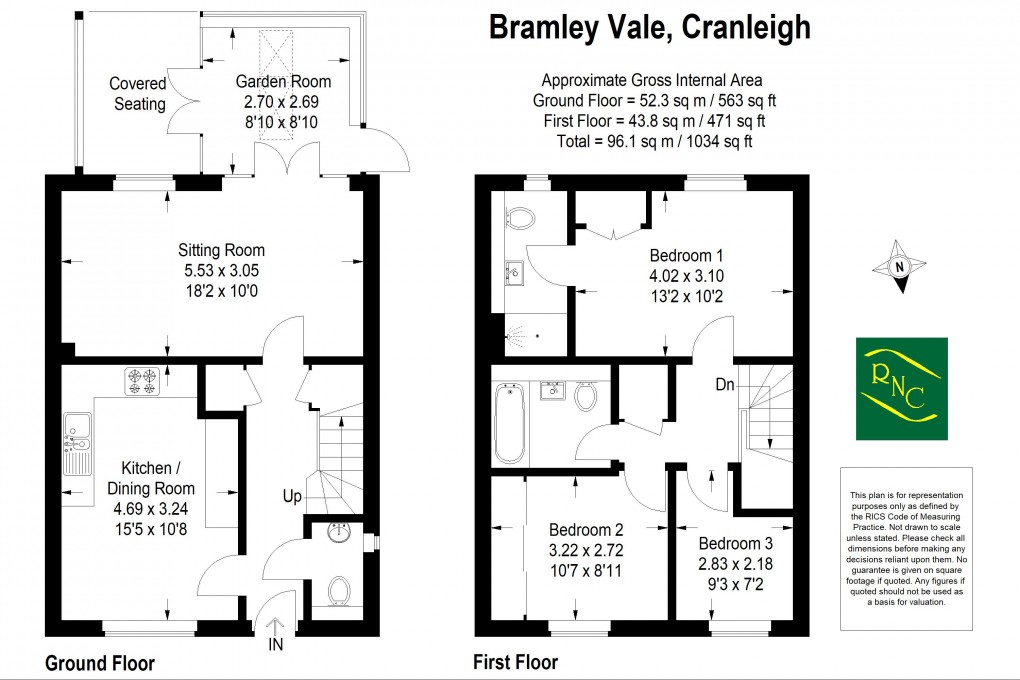 Floorplan for Bramley Vale, Cranleigh