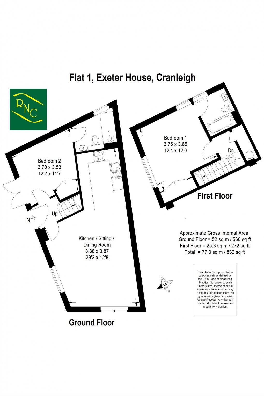 Floorplan for Tylers Court, Central Cranleigh