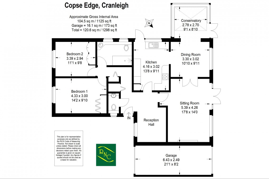 Floorplan for Copse Edge, Cranleigh