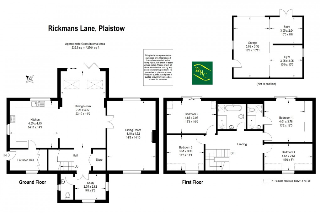 Floorplan for Rickmans Lane, Plaistow RH14