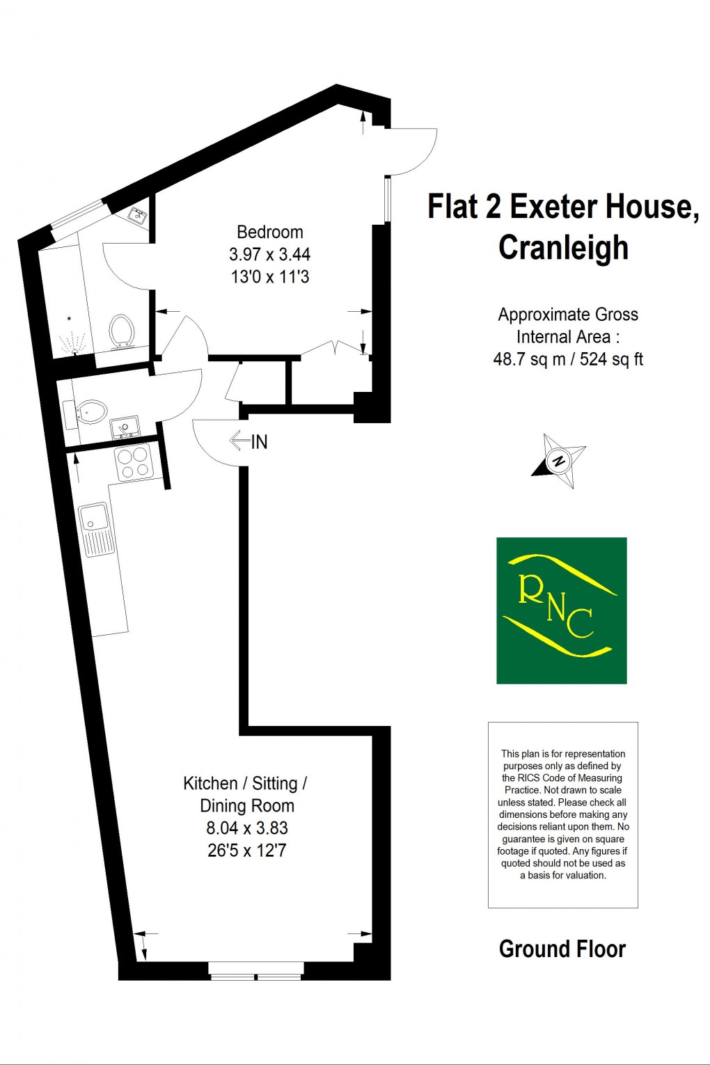 Floorplan for Tylers Court, Central Cranleigh