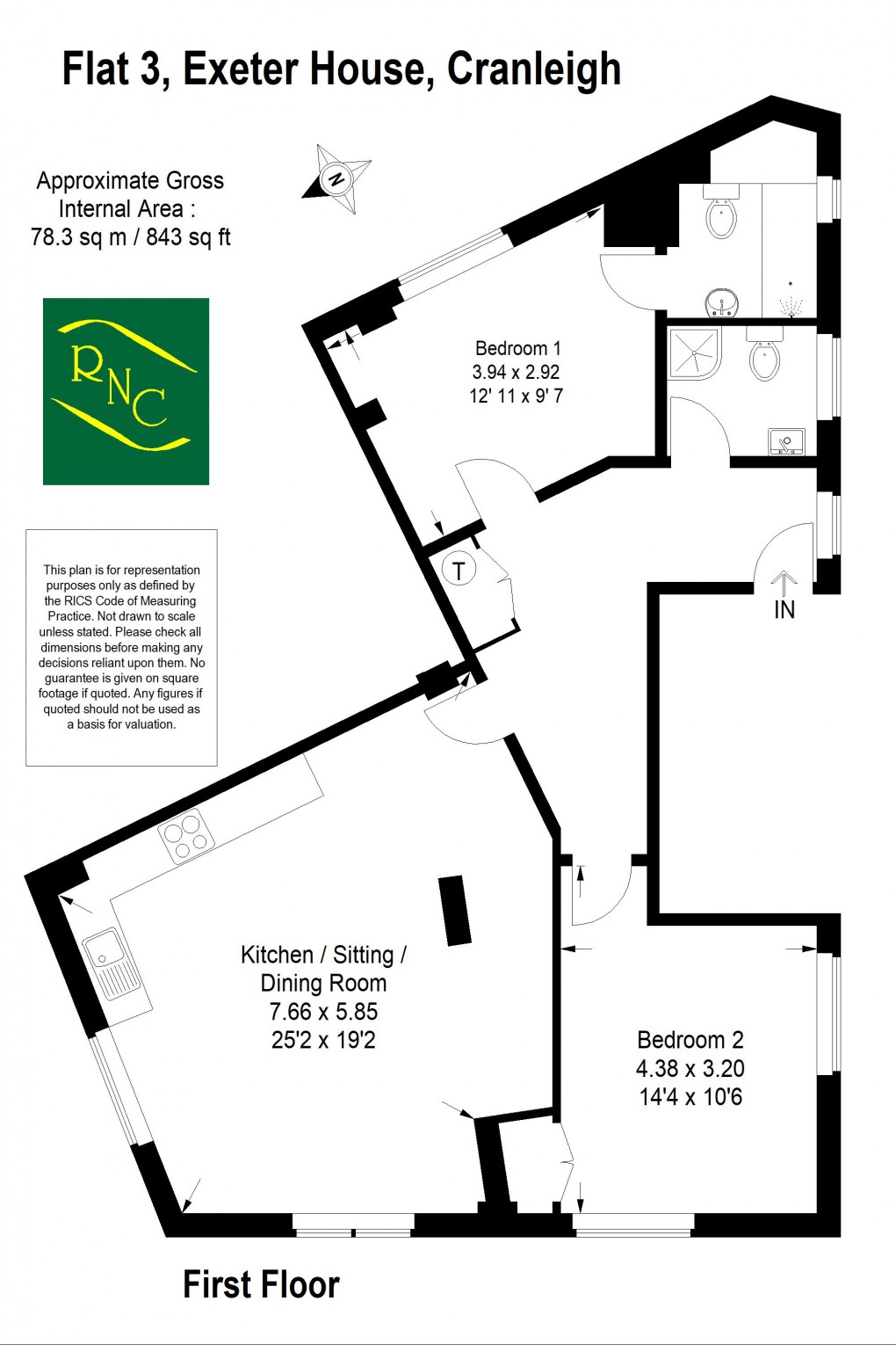 Floorplan for Tylers Court, Central Cranleigh