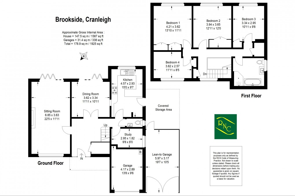 Floorplan for Brookside, Cranleigh