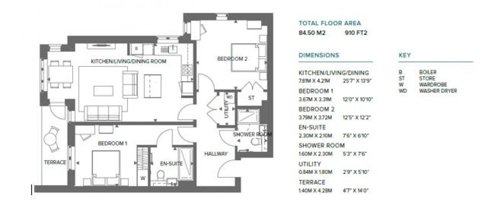 Floorplan for Horsham Road, Cranleigh