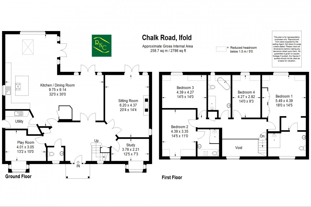 Floorplan for Chalk Road, Ifold, RH14