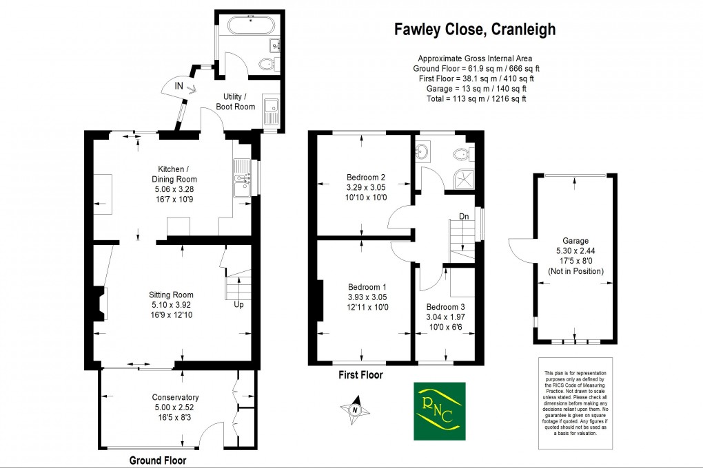 Floorplan for Fawley Close, Cranleigh