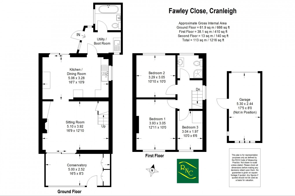 Floorplan for Fawley Close, Cranleigh