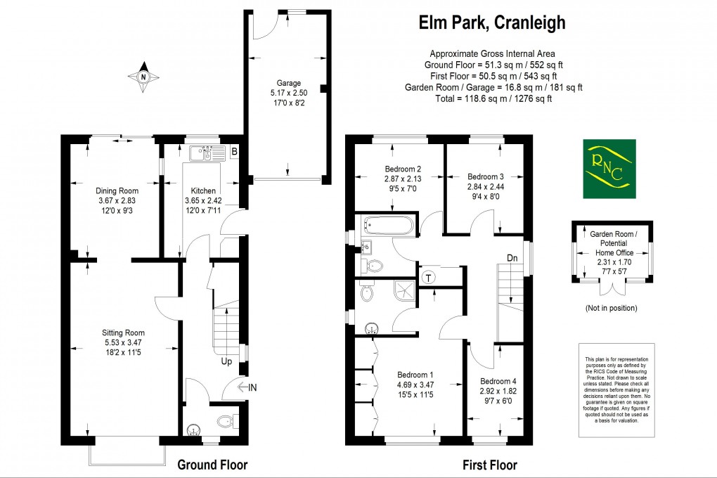 Floorplan for Elm Park, Cranleigh