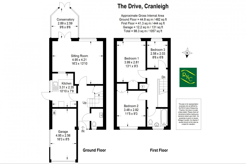 Floorplan for The Drive, Cranleigh