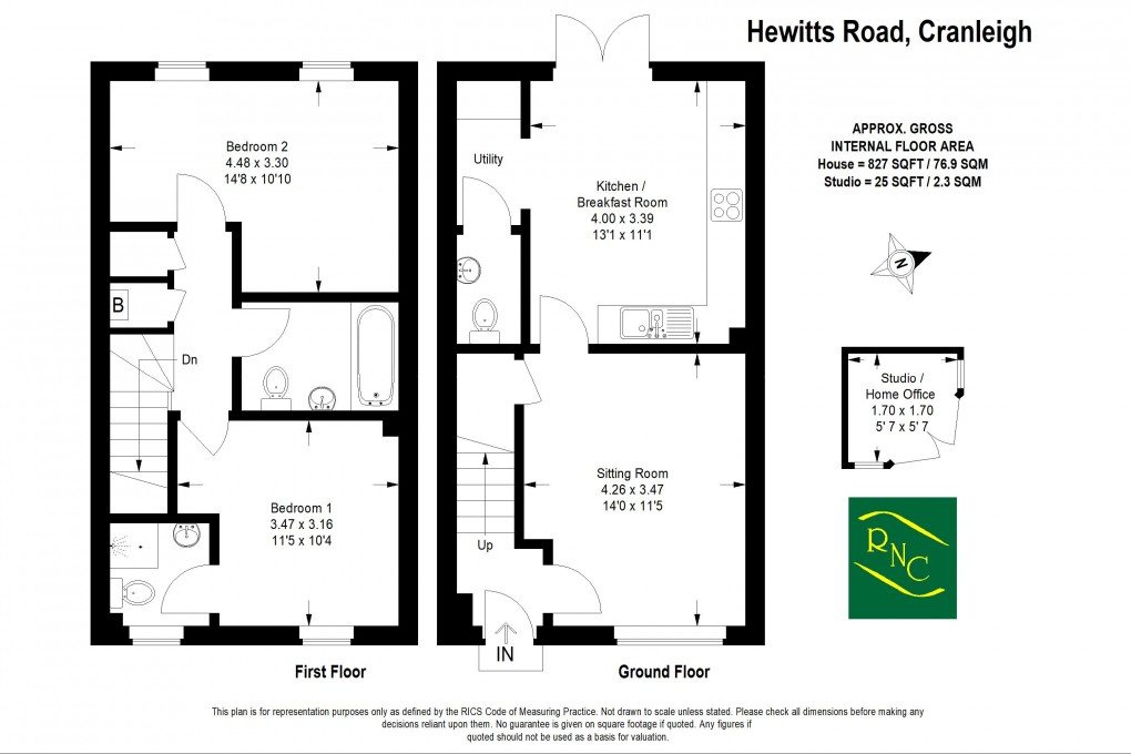 Floorplan for Hewitts Road, Cranleigh