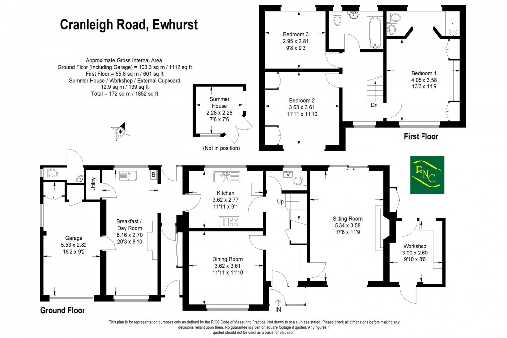 Floorplan for Cranleigh Road, Ewhurst