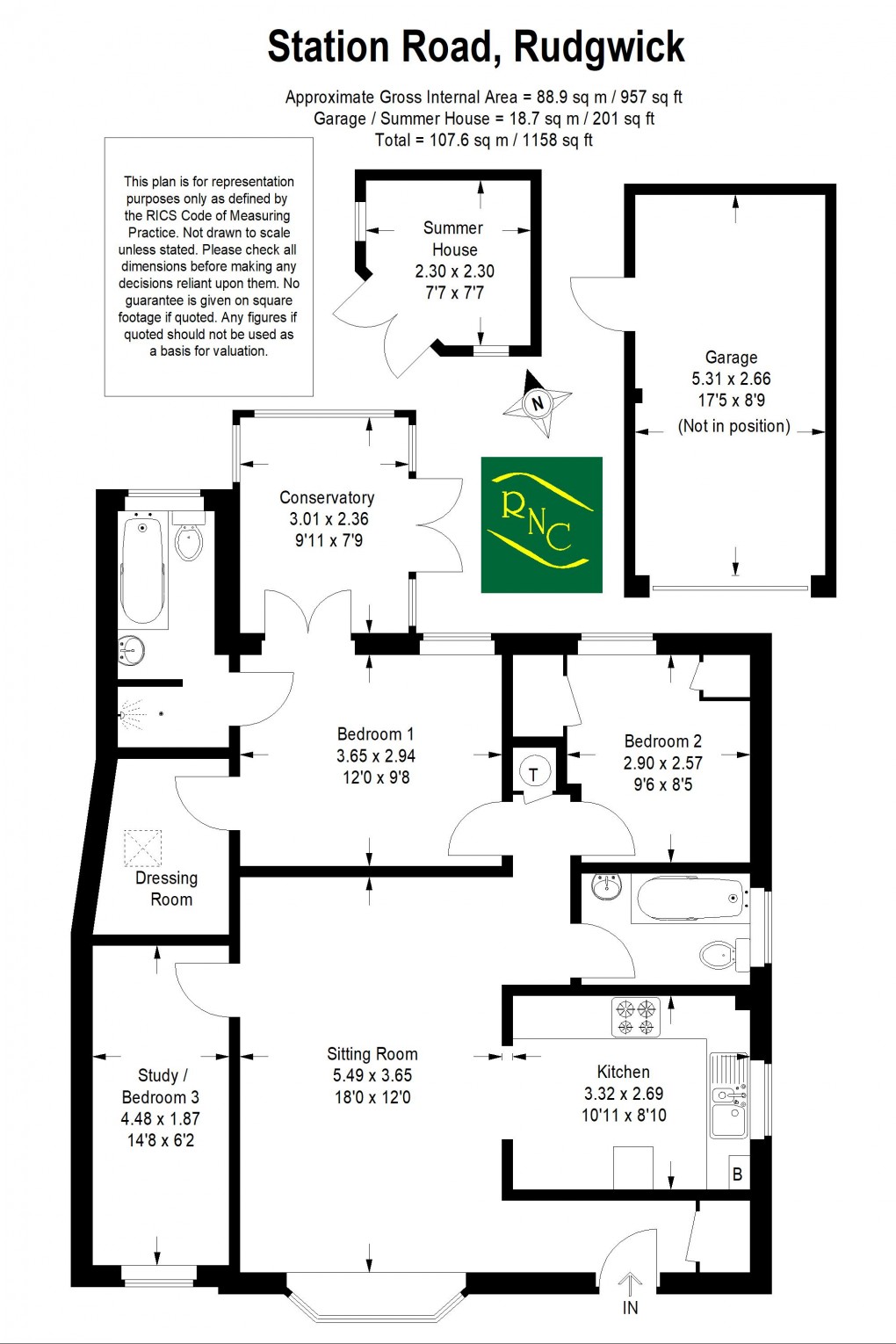 Floorplan for Station Road, Rudgwick