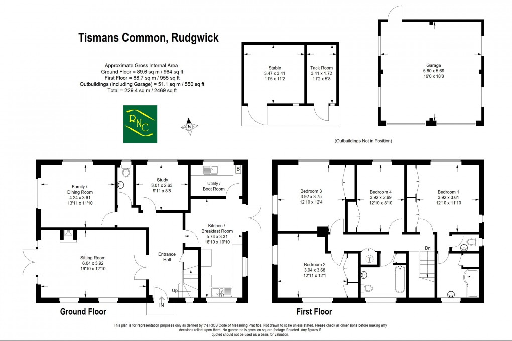 Floorplan for Tismans Common, Horsham