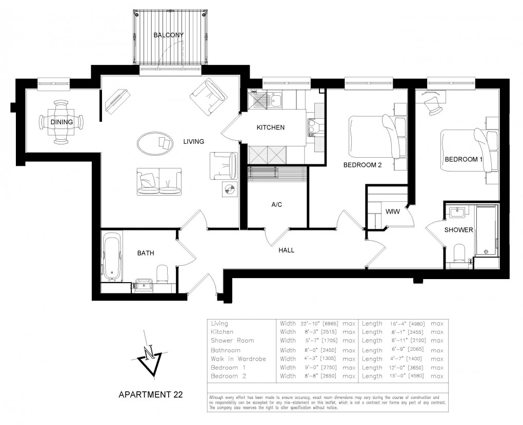 Floorplan for Manns Lodge, Central Cranleigh