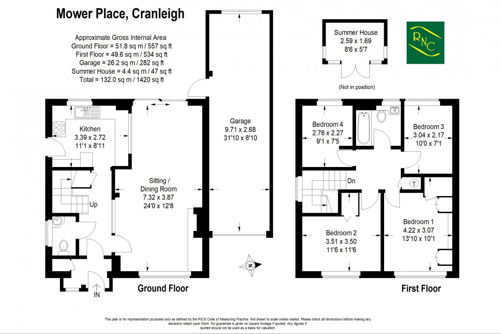 Floorplan for Mower Place, Cranleigh