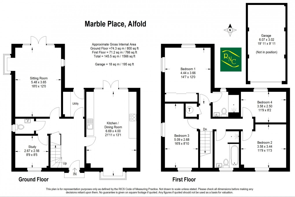 Floorplan for Marble Place, Alfold