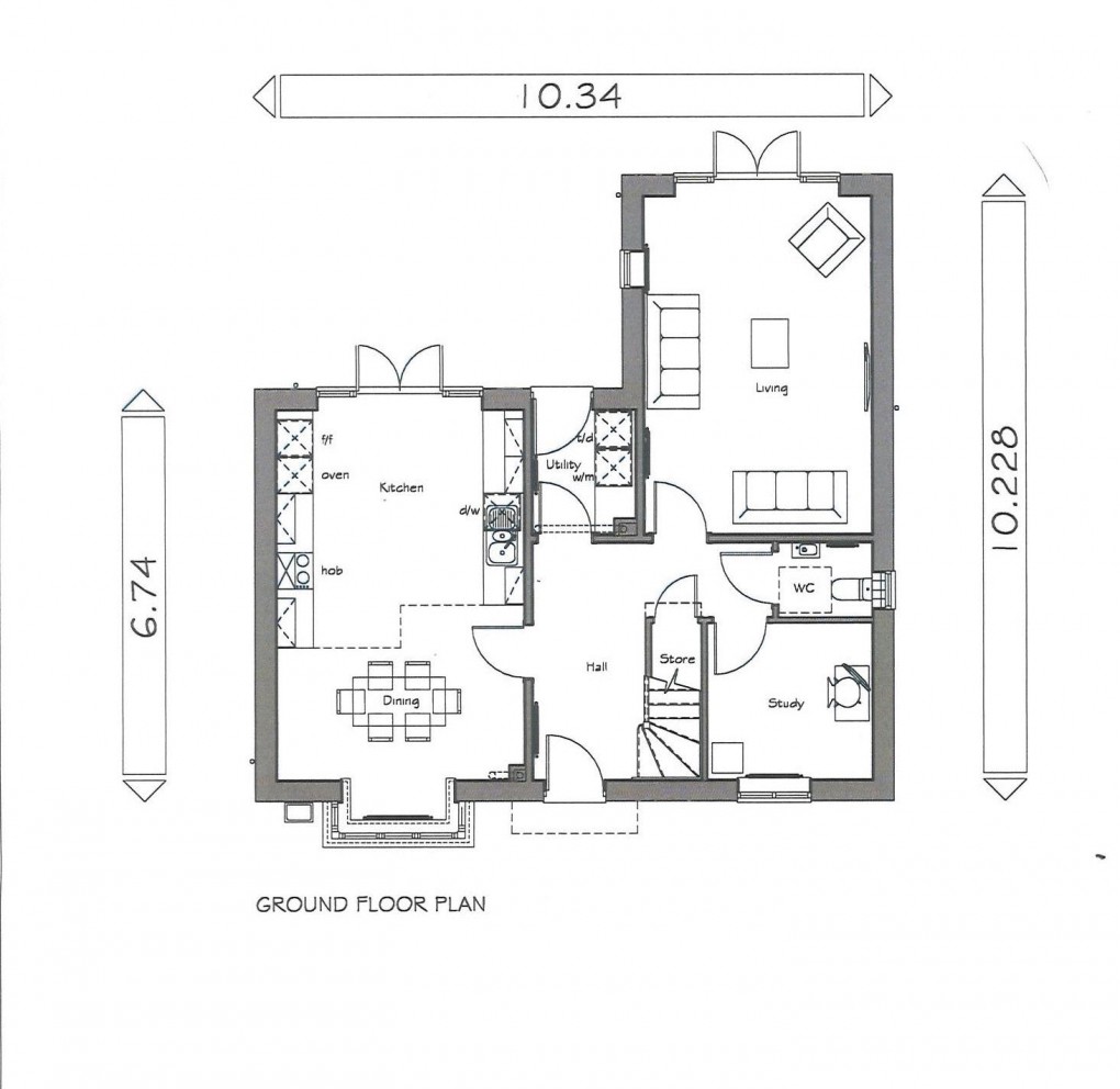 Floorplan for Marble Place, Alfold