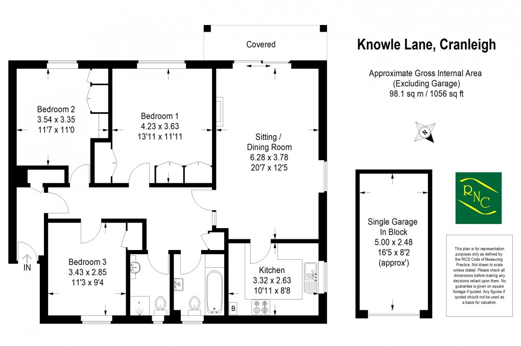 Floorplan for Knowle Lane, Cranleigh
