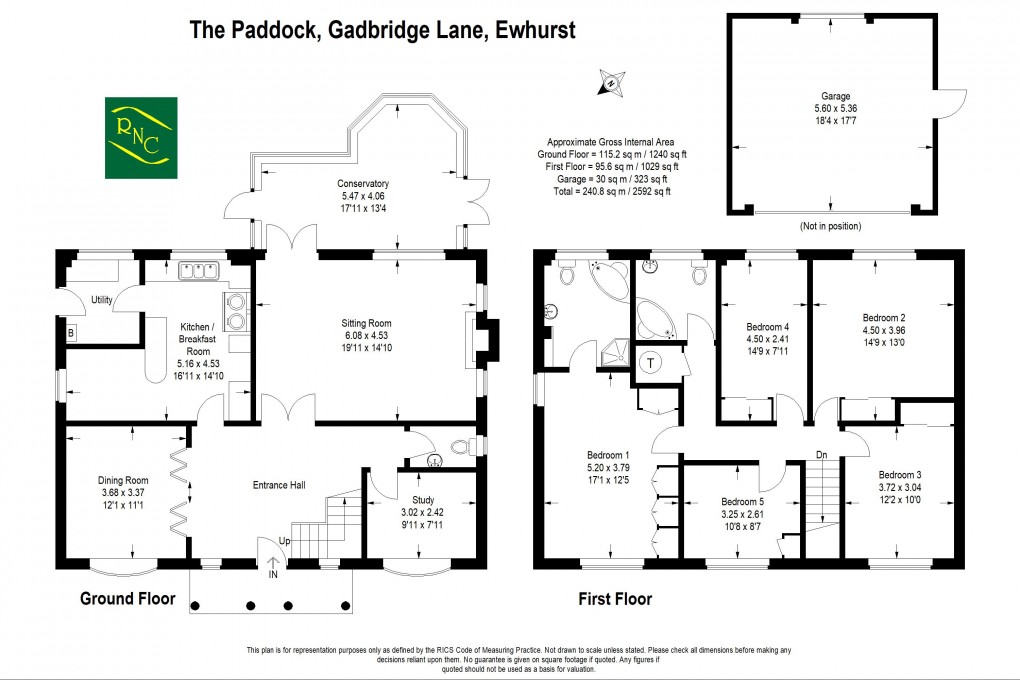 Floorplan for Gadbridge Lane, Ewhurst