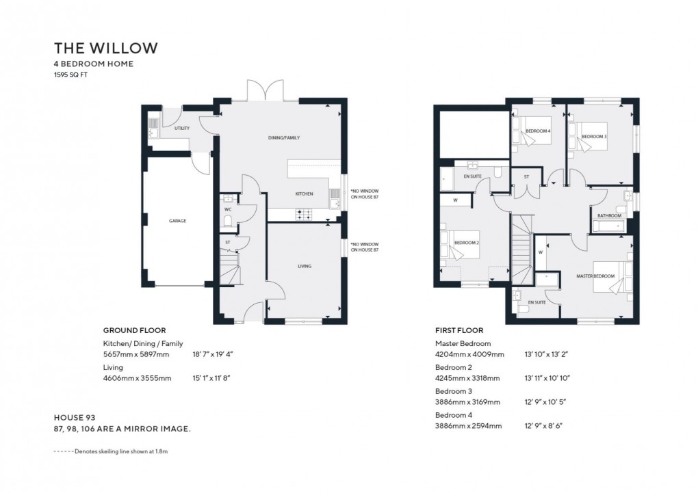 Floorplan for Romaine Road, Cranleigh